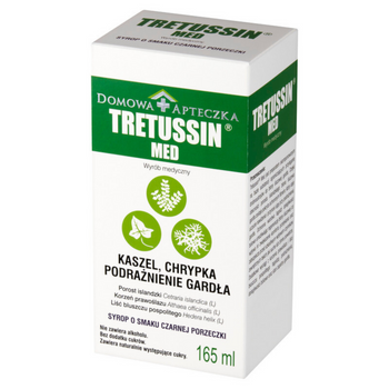 Tretussin Med Syrop, Czarna Porzeczka, 165ml., Domowa Apteczka