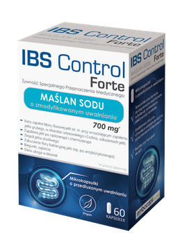 IBS Control Forte Maślan Sodu, kapsułki o przedłużonym działaniu, 60 tabletek, Domowa Apteczka