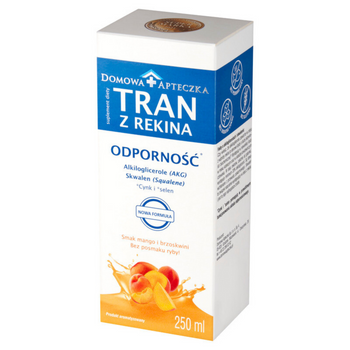 Tran z Rekina, Mango- Brzoskwinia, 250ml., Domowa Apteczka