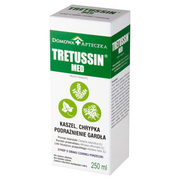 Tretussin Med Syrop, Czarna Porzeczka, 250 ml., Domowa Apteczka