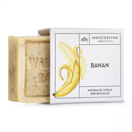 Naturalne mydło w kostce Banan 100 g, Ministerstwo Dobrego Mydła