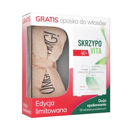 Skrzypowita 40+, zestaw z opaską, 56 tabletek, Natur Produkt Pharma - DATA WAŻNOŚCI 11.2024